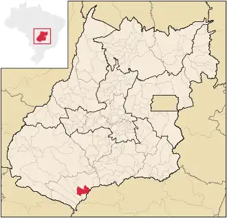 Lage von Paranaiguara