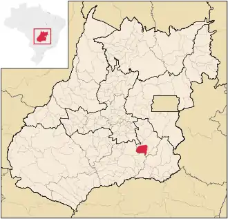 Lage von Santa Cruz de Goiás