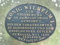 Inschrift auf der Rückseite