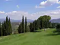 Blick ins Chianti an Loch 9.