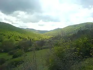 Blick über den Gombori-Kamm