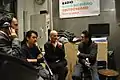Akira Takayama, Johan Bettum (Städelschule) und Keigo Kobayashi (v. r. n. l.) im Künstlerhaus Mousonturm