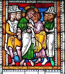 Glasmalerei der Kirche