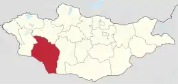 Lage des Gobi-Altai-Aimag