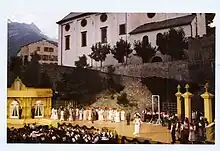 Operette „Gräfin Mariza“ am Gräfibiel in Visp, Kapellmeister Eugen Meier