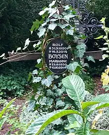 Grab von Rolf Boysen auf dem Bogenhausener Friedhof in München-