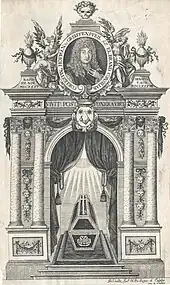 Ansicht des Grabmals Greiffenpfeil in der Frankfurter Marienkirche Ende 17. Jh.