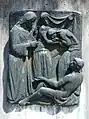 Grabrelief auf dem Friedhof am Hörnli von Eduard Spörri