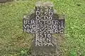 Einfaches Grabkreuz