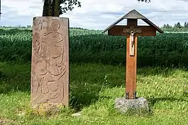 Grabstein von Pfarrer Stoll
