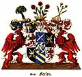 Gräfliches Wappen derer von Fersen 1719/1795.