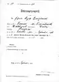 Führungszeugnis eines Gefreiten 1894