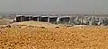 Blick vom Giza-Plateau auf die Baustelle