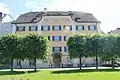 Das alte Verwaltungsgebäude des Klosters in Ragaz. Aus diesem entstand 1840 das Erste Hotel.