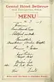 Menükarte von 1907