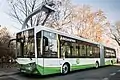 Der CRRC Elektrobus während des Ladevorgangs