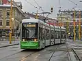 Variobahn 237 mit Mund-Nasenschutz.