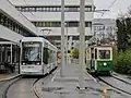 Variobahn 210 und Triebwagen 206 beim LKH Graz, 2020