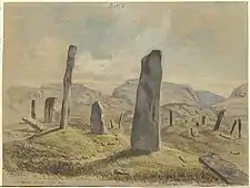 Aquarell von Olof Hermelin von 1880