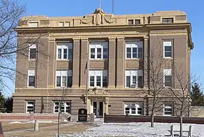 Greeley County Courthouse, gelistet im NRHP Nr. 89002228