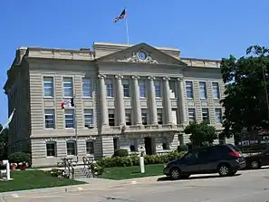 Das Greene County Courthouse in Jefferson, seit 1978 im NRHP gelistet