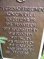 Denkmal für das Regiment im Hof der Theodor-Heuss-Kaserne in Stuttgart