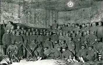 Strelitzer Grenadiere in ihrer Unterkunft