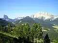 Mont Aiguille und Grand Veymont von Trièves aus gesehen