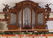 1746 fertiggestellte Orgel in der Kirche Saint-Pancrace in Griesheim-sur-Souffel