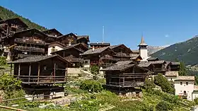 Blick auf Grimentz