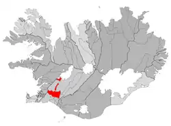 Lage von Landgemeinde Grímsnes og Grafningur