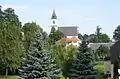 Großdrebnitz mit Martinskirche