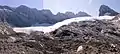 Der Große Gosaugletscher im August 2006 (Bildmontage)