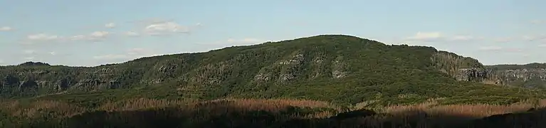 Blick vom Zirkelstein auf das Bergmassiv