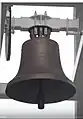 Große Glocke der Reformierten Kirche Hägendorf (Schweiz), 2014 von Grassmayr zum 75. Jubiläum der Kirche gegossen und von der Firma Muff eingebaut