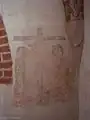 Kreuzigungsszene am Triumphbogen, mit Maskenkonsole