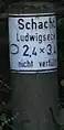 Schachtstein der Grube
