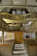 Emporenseite mit Orgel