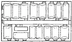 Grundriß des Kellergeschosses, 1:300