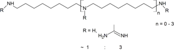 Strukturformel von Guazatin