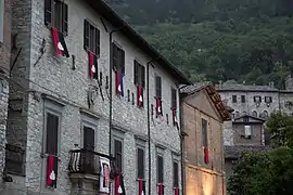 Fassaden an derPiazza 40 Martiri