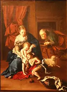 Bartolomeo GuidobonoHeilige Familie mit dem Johannesknaben (um 1700).