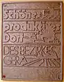 Auszeichnungstafel der Gemeinde Gumperda zu DDR-Zeiten