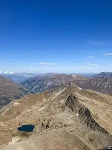 Guraletschhorn und Ampervreilhorn, vom Fanellhorn aus gesehen.