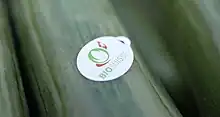 Gurke mit Knospe-Logo von Bio Suisse