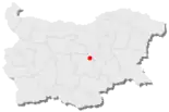 Karte von Bulgarien, Position von Gurkowo hervorgehoben