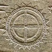 Zeichnung nach Evans und Original des Zahnrades