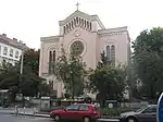 Gustav-Adolf-Kirche in Wien, neuromanische, islamische und neubyzantinische Elemente; geweiht 1849