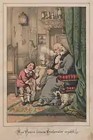 Was Oswin seinem Großvater erzählt(Illustration von Gustav Süs zu Franz Wiedemanns Geschichten, wie sie Kinder gern haben, Dresden 1860)