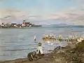 Spielende Kinder am Bodensee